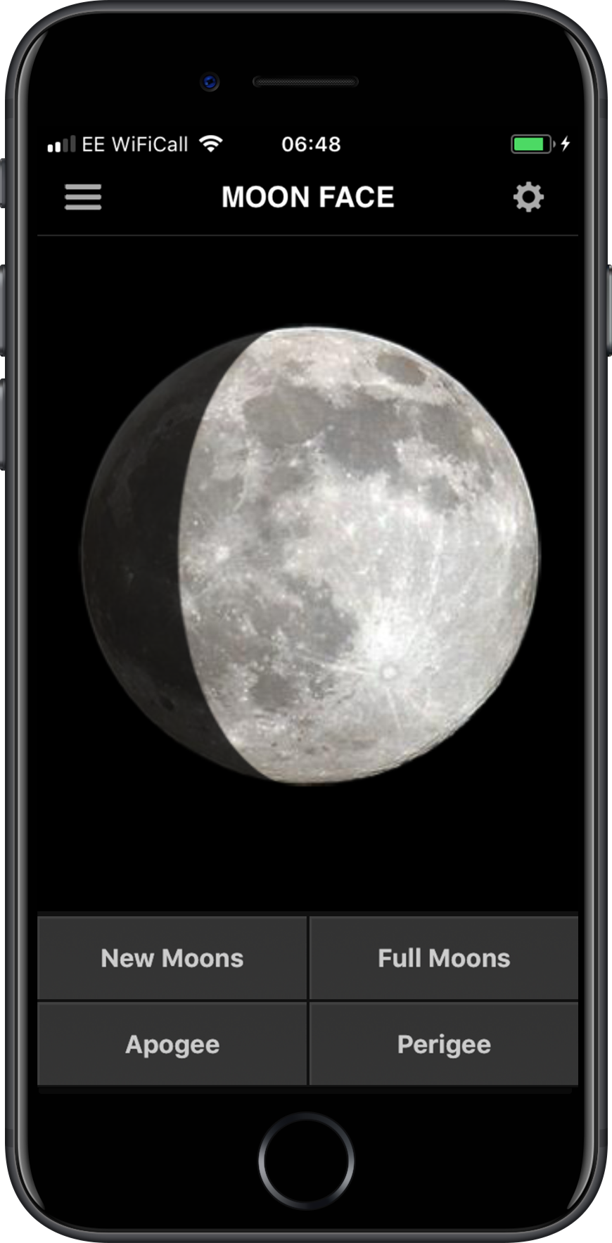 Moonface App On iPhone